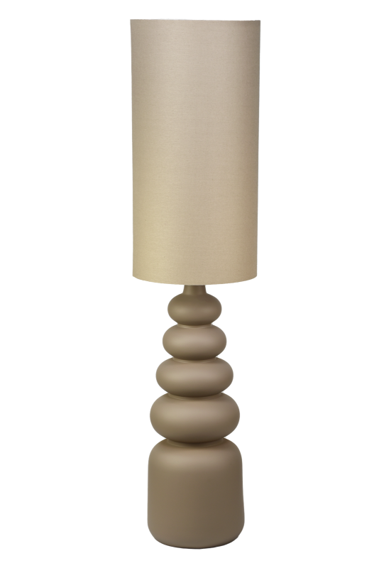 APILAR Golvlampa 133cm Varmgrå