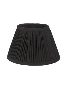 STELLA Lampskärm 30/14cm Rynkad Siden Svart