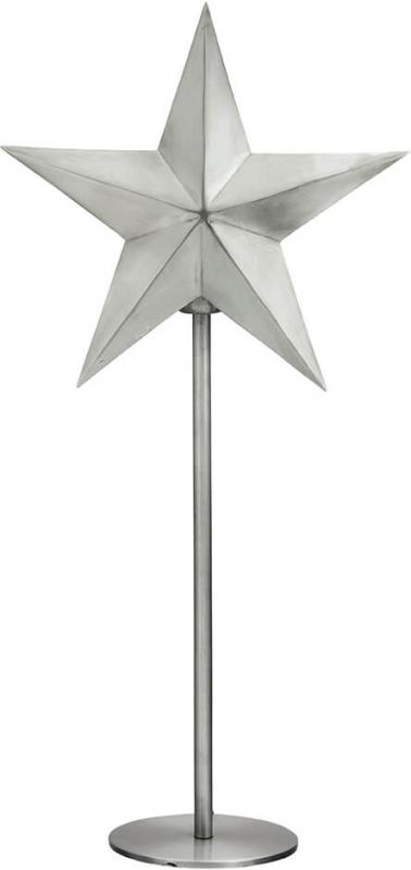 NORDIC STAR Stjärna på fot 63cm Pale Silver