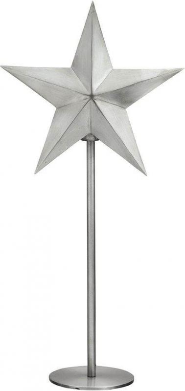 NORDIC STAR Stjärna på fot 76cm Pale Silver