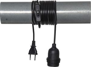 E27 Sladdställ Basic 3,5m Svart