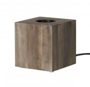 KUB Lampfot E27 9cm Brun