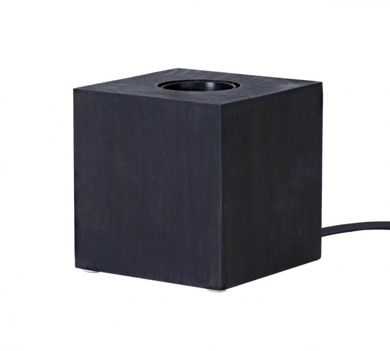 KUB Lampfot E27 9cm Svart