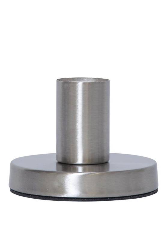 GLANS Lampfot E27 8,5cm Borstad stål