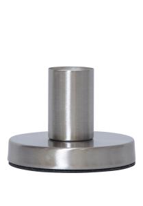 GLANS Lampfot E27 8,5cm Borstad stål
