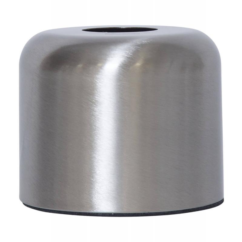 GLANS Lampfot E27 10cm Borstad stål