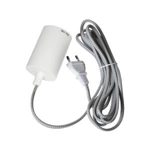 E27 SLIM Sladdställ 3,5m Vit