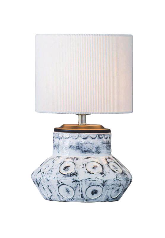LARRY Bordslampa 38cm Vit/Kerstin Offwhite skärm