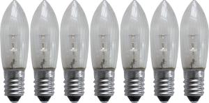 E10 LED Reservlampa 7-pack 10-55V Transparent