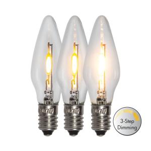 E10 Reservlampa Topplampa 5-pack Dimbar-3-steg LED Frostad