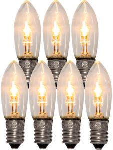 E10 Universal LED Reservlampa 7-pack 10-55V Transparent