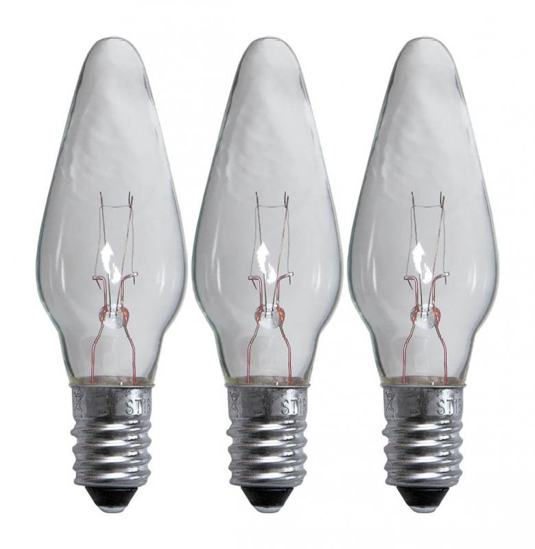 E10 Reservlampa Topplampa 3-Pack 34V Klar