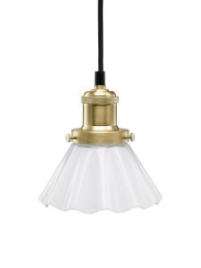 AUGUST Fönsterlampa Veckad 15cm Mässing/Opal