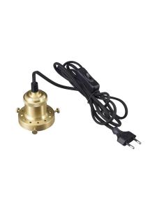 SIRI Takupphäng m.Väggkontakt 8,5cm Mässing