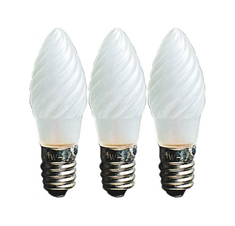 E10 Reservlampa Topplampa 3-Pack 12V Frostad