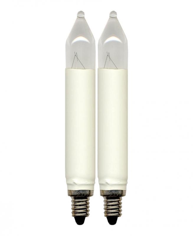 E10 Reservlampa Skaftlampa 2-Pack 23V Klar