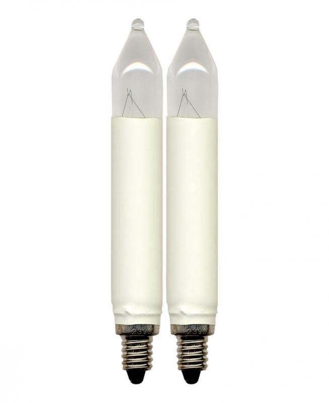 E10 Reservlampa Skaftlampa 2-Pack 23V Klar