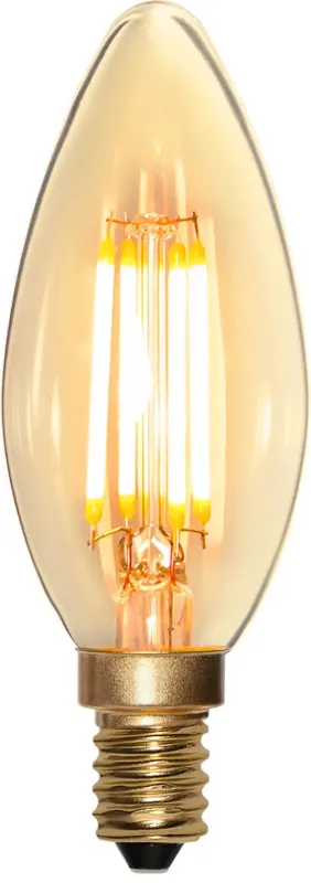 E14 Kronljus SoftGlow 3,2W 2100K 250lm Klar LED-Lampa Dimbar