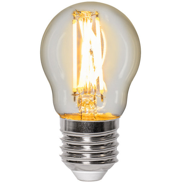 E27 Klot Dim to Warm 4,5W 2200-2700K 470lm Klar LED-Lampa