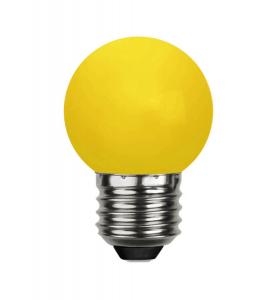 E27 Dekoration Party Klot 1W Gul LED-Lampa