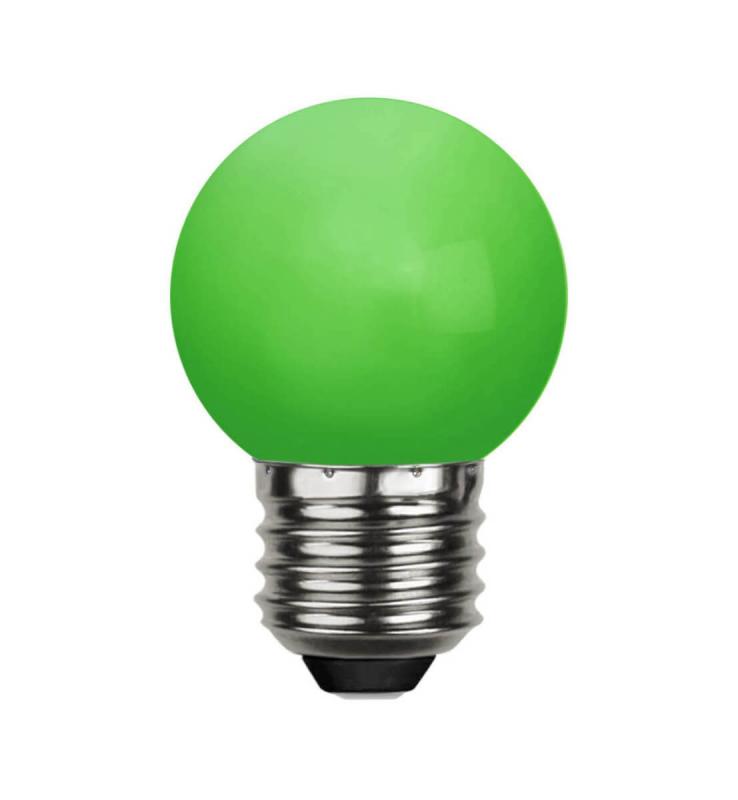 E27 Dekoration Party Klot 1W Grön LED-Lampa