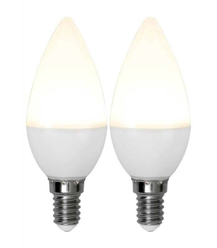 E14 2-Pack Kronljus Opal Basic 3W 3000K 250lm LED-Lampa