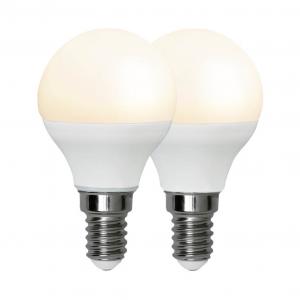 E14 Klot Opal 2-Pack 5.5W 3000k 470lm LED-lampa