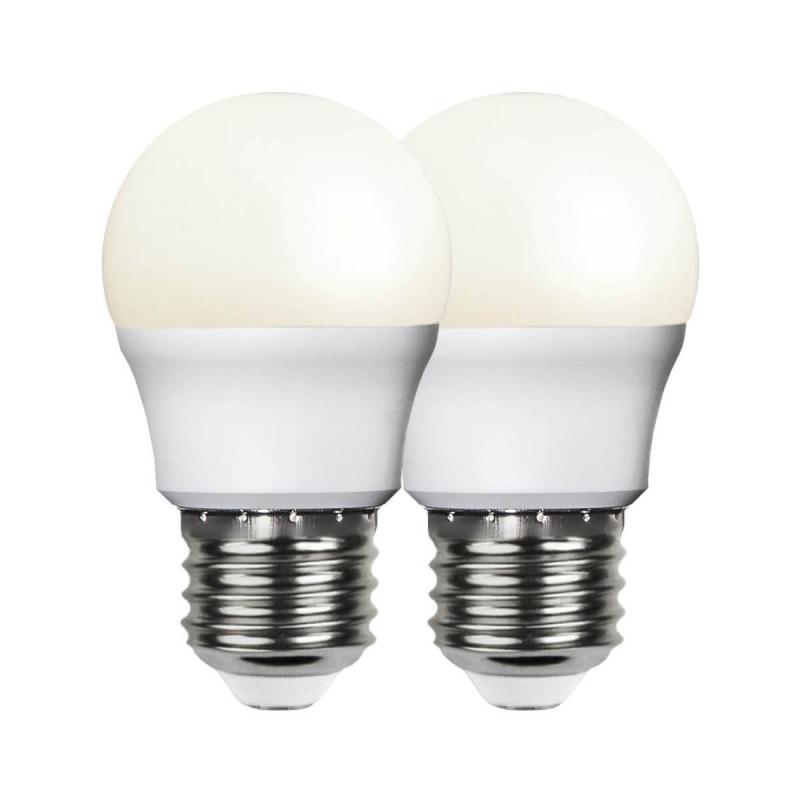 E27 Klot Opal 2-Pack 5.5W 3000k 470lm LED-lampa