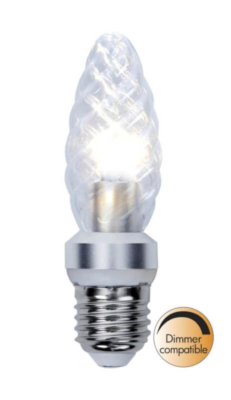 E27 Crystal Kronljus Twist 4W 2700K 325lm LED-Lampa