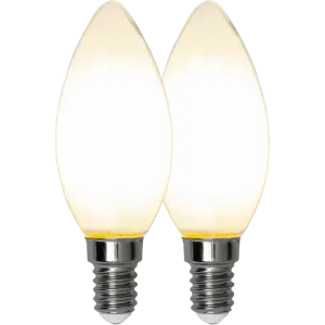 E14 2-Pack Frostad Kronljus 4,5W 2700K 470lm LED-Lampa