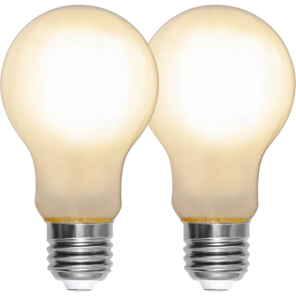 E27 2-Pack Frostad Normal 4,5W 2700K 470lm LED-Lampa