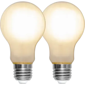 E27 2-Pack Frostad Normal 4,5W 2700K 470lm LED-Lampa