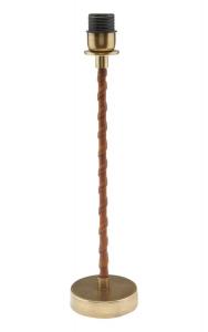 NORA Lampfot 46cm Läder/Antikmässing