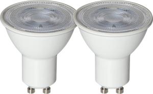 GU10 Spotlight 2-Pack 4W 3000k 360lm LED-lampa Vit