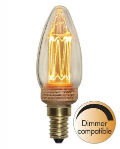 E14 Kronljus Dimbar 2.3W 1800K 70lm Klar LED-Lampa