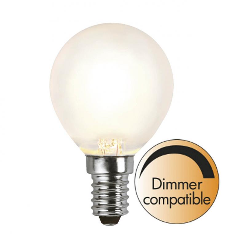 E14 Klot Dimbar 4W 2700K 400lm Frostad LED-Lampa