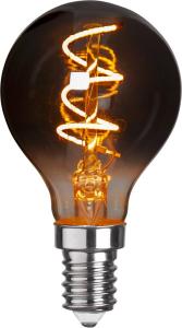 E14 GRACE Klot Decoled Smoke 3W 1800K 50lm LED-Lampa