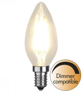 E14 Kronljus Dimbar 4.2W 2700K 470lm Klar LED-Lampa