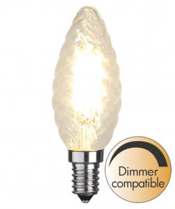 E14 Kron Vriden Dimbar 4.2W 2700K 470lm Klar LED-Lampa