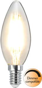 E14 Kronljus Dim 2,5W 2700K 250lm Klar LED-Lampa