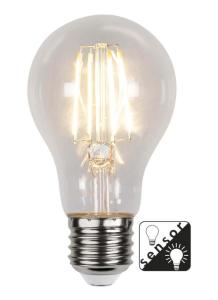 E27 Normal Sensor Klar 7W 2700K 800lm LED-Lampa