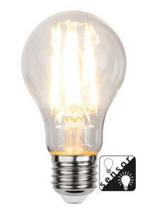 E27 Normal Sensor Klar 8W 2700K 1050lm LED-Lampa