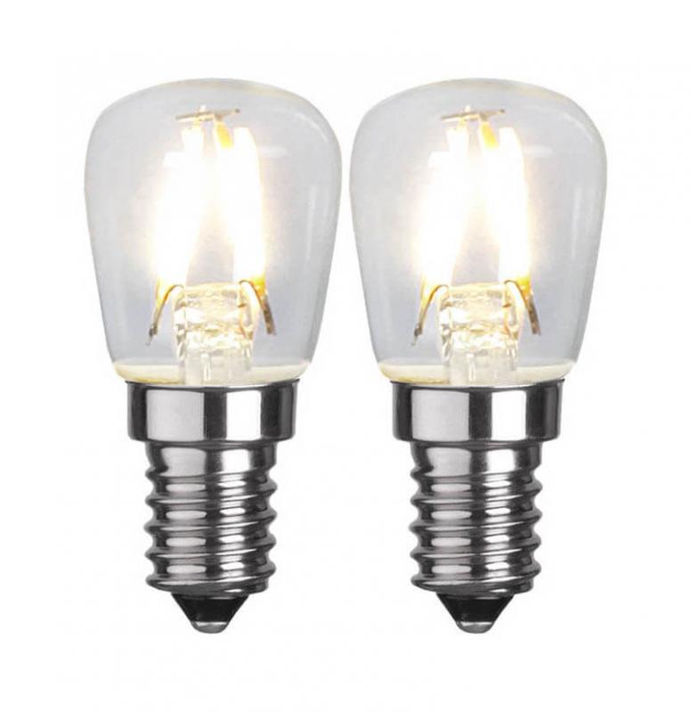 E14 2-pack Päron 1.3W 2700K 110lm LED-Lampa