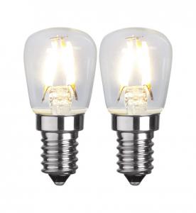E14 Päron 2-Pack 1.3W 2700K 110lm Klar LED-Lampa