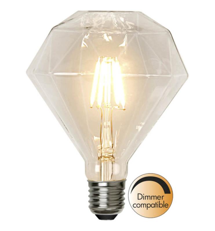 E27 Diamond SoftGlow 132mm 3.2W 2700K 320lm LED-Lampa