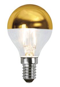 E14 Toppförseglad Klot 13,5W 2700K 250lm Guld LED-Lampa