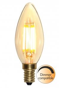 E14 Kronljus SoftGlow Dimbar 4W 2100K 350lm Klar LED-Lampa