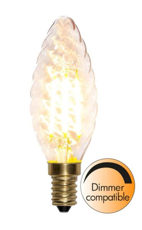 E14 SoftGlow Dimbar Kronljus Twist 4W 2100K 350lm LED-Lampa