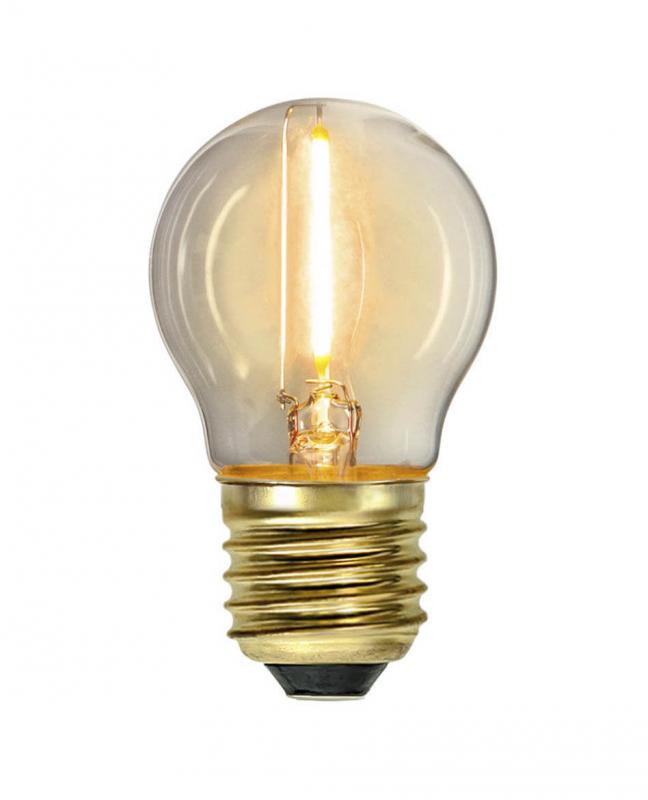 E27 SoftGlow Klot 0.8W 2100K 70lm LED-Lampa