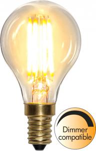 E14 Klot SoftGlow Dimbar 4W 2100K 350lm Klar LED-Lampa